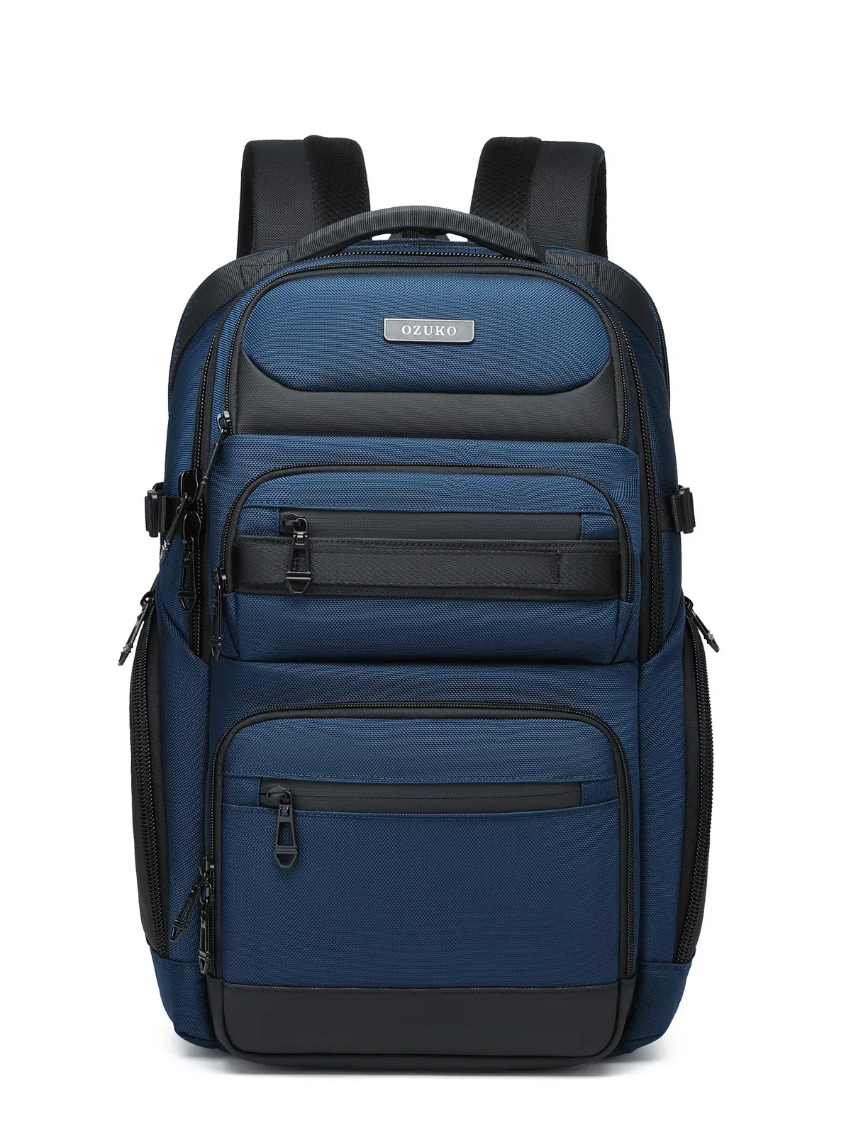 ozuko noir gris hommes sac à dos grande capacité 15.6 pouces sacs à dos d'ordinateur portable homme sac à main sac à dos en plein air sac à dos cartable