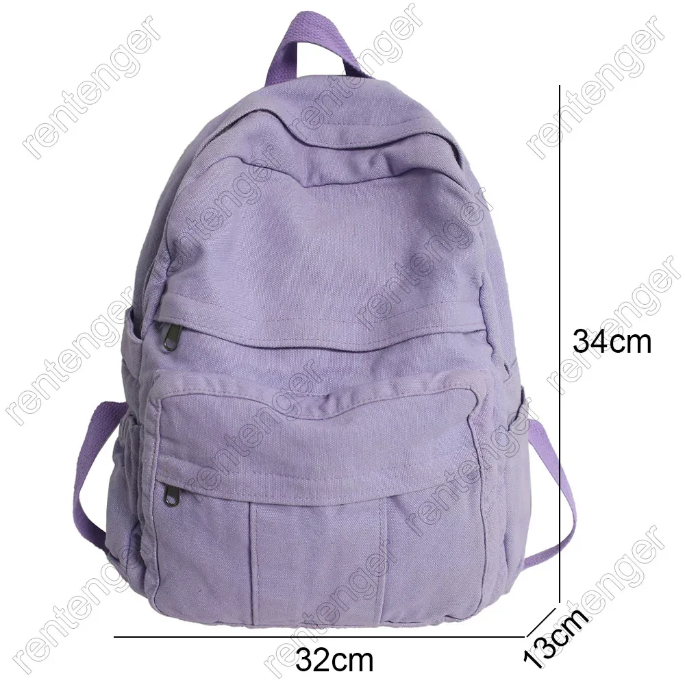 sac d'école en tissu pour fille, nouveau sac à dos vintage pour étudiante en toile pour femme, sac d'ordinateur portable de voyage kawaii pour dames