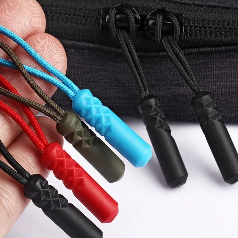 5/10 pièces tirettes de fermeture éclair, attaches de remplacement pour cordons, clips de fixation pour boucle