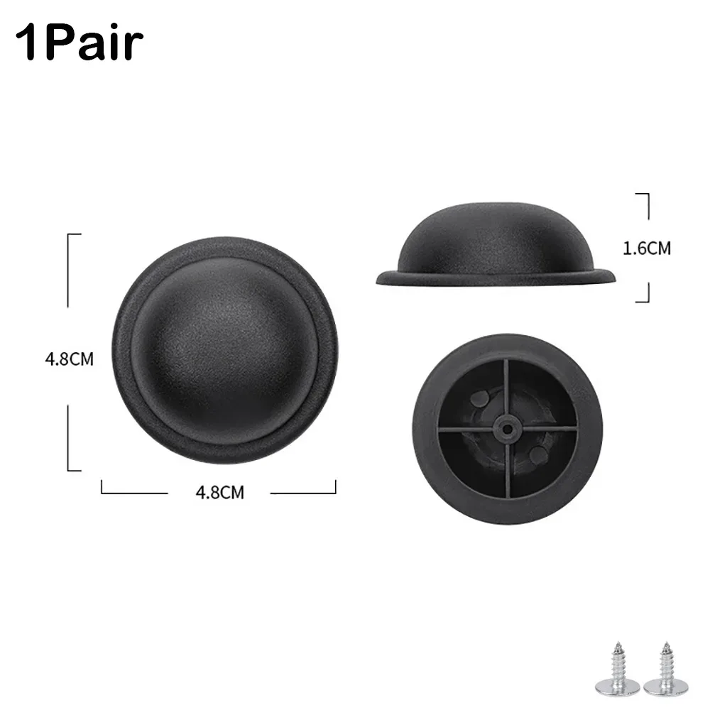 patins de protection en plastique noirs pour bagages avec vis, support inférieur de valise, pièce de rechange universelle pour toutes les valises