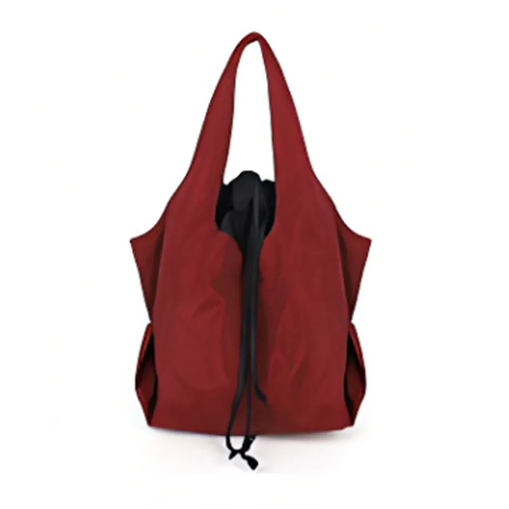 sac à main réutilisable avec cordon de serrage, sac de courses en nylon de grande capacité, sac écologique, sacs de rangement imperméables, sac de voyage pour courses