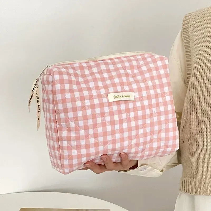 sacs à cosmétiques de grande capacité pour femmes, étuis décontractés pour dames, petit sac de rangement avec fermeture éclair, pochette de voyage pour femme, petits sacs à main