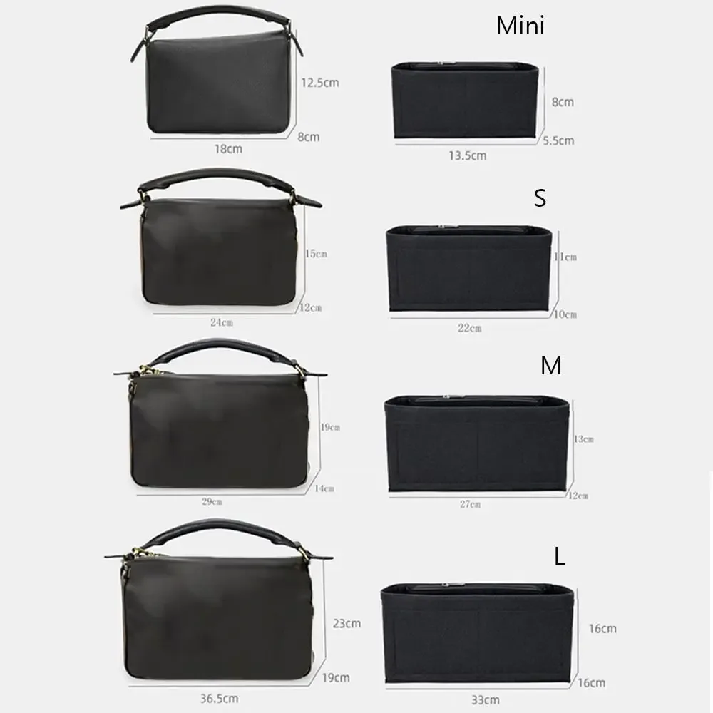 sac à main en feutre simple, sac d'insertion, support de sac, sac interne multi-poches, sac portable de grande capacité, organisateur pour puzzle loewe