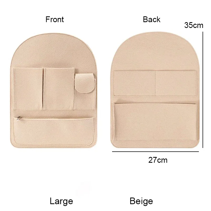 doublure intérieure en feutre, espace de rangement extensible, accessoires de mise à niveau pour sac à dos mcm, sac d'école de voyage, organisateur, poche de doublure de tri