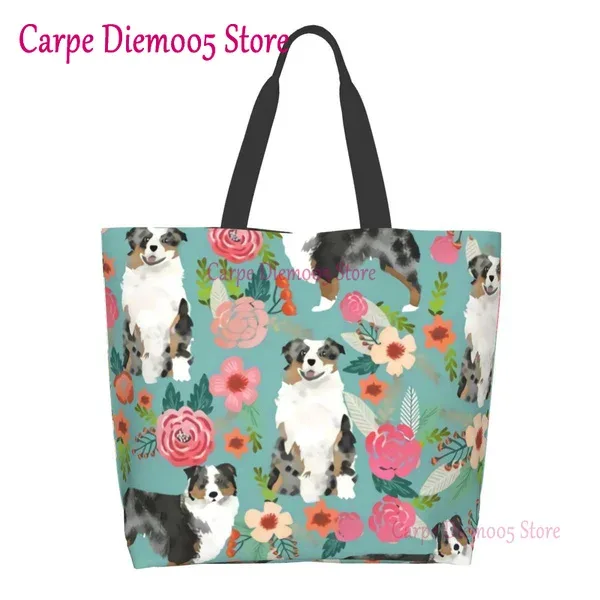 sac fourre-tout grande capacité pour dames, sac pour femmes, sacs pour contribuables australiens, troupeaux de chiens, shopping d'épicerie