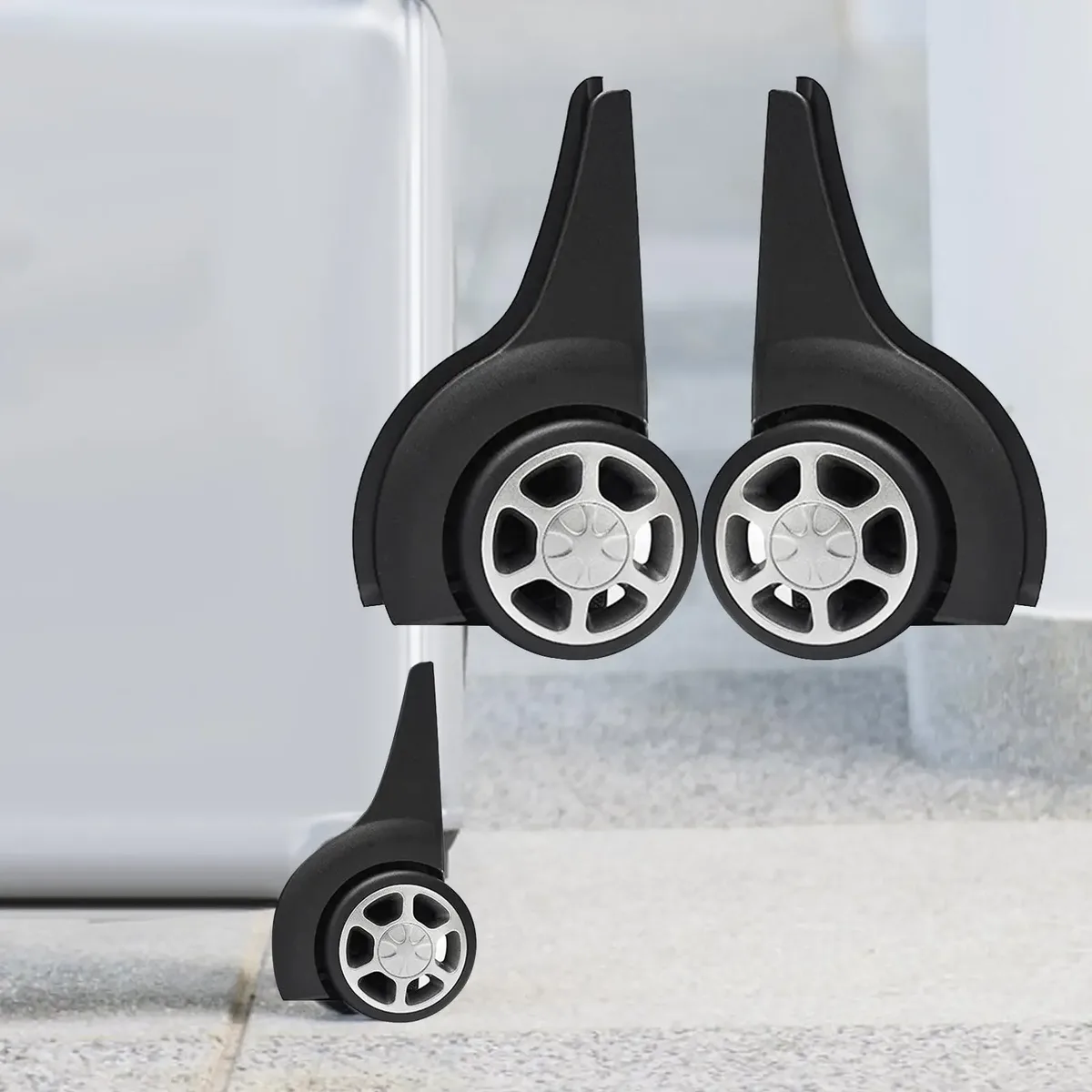 roulettes de remplacement silays euses et durables pour bagages, 2 pièces