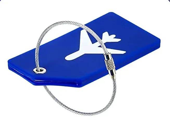 1 étiquette de bagage en silicone, couleur unie, tendance, porte-nom et adresse pour valise, accessoires de voyage