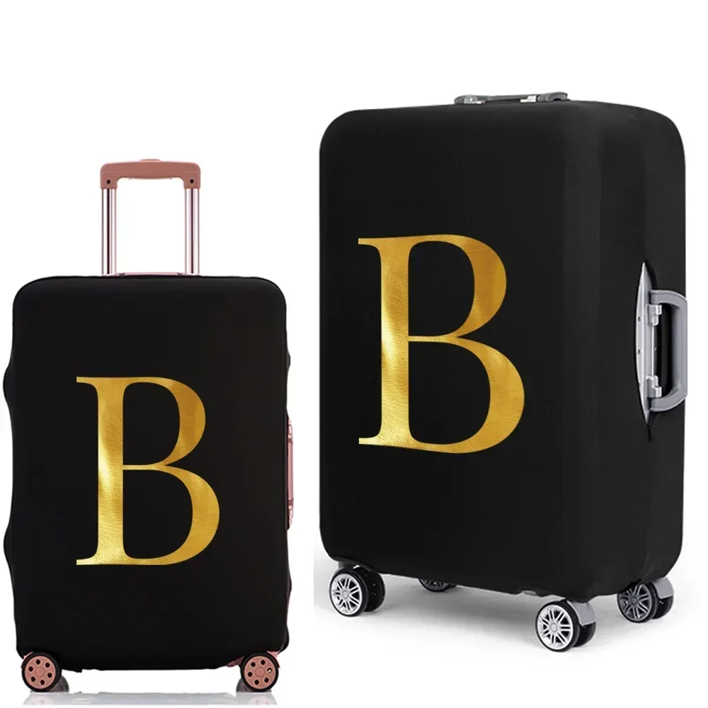 housse de protection pour bagages avec lettres imprimées, étui de protection plus épais pour valise, étui anti-poussière élastique pour accessoires de voyage de 18 à 32 pouces