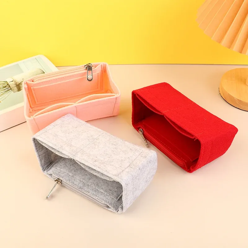 pochette intérieure en feutre pour sac à main, mini sac de rangement, doublure, insert de sac à main, vessie