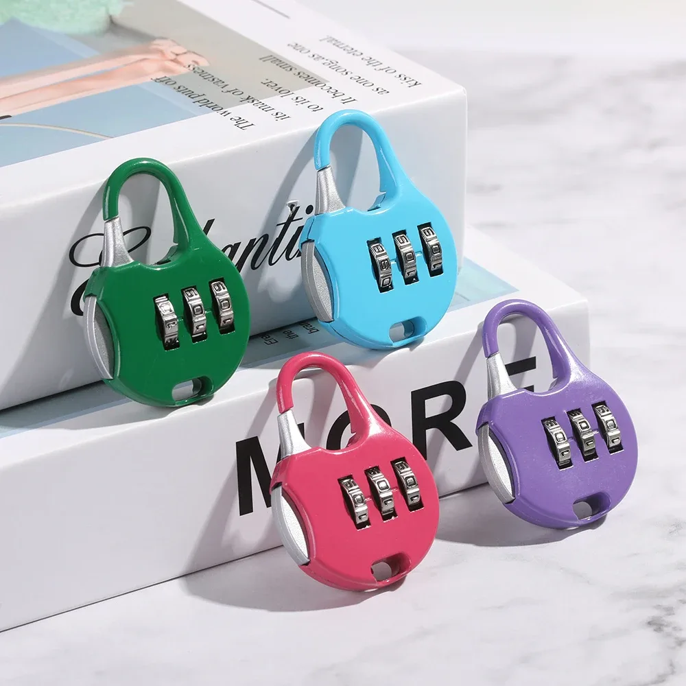 mini cadenas à 3 chiffres en métal, serrure à mot de passe blocode, valise de voyage, protecteur de journal, outil de sécurité, étui de psych, fourniture