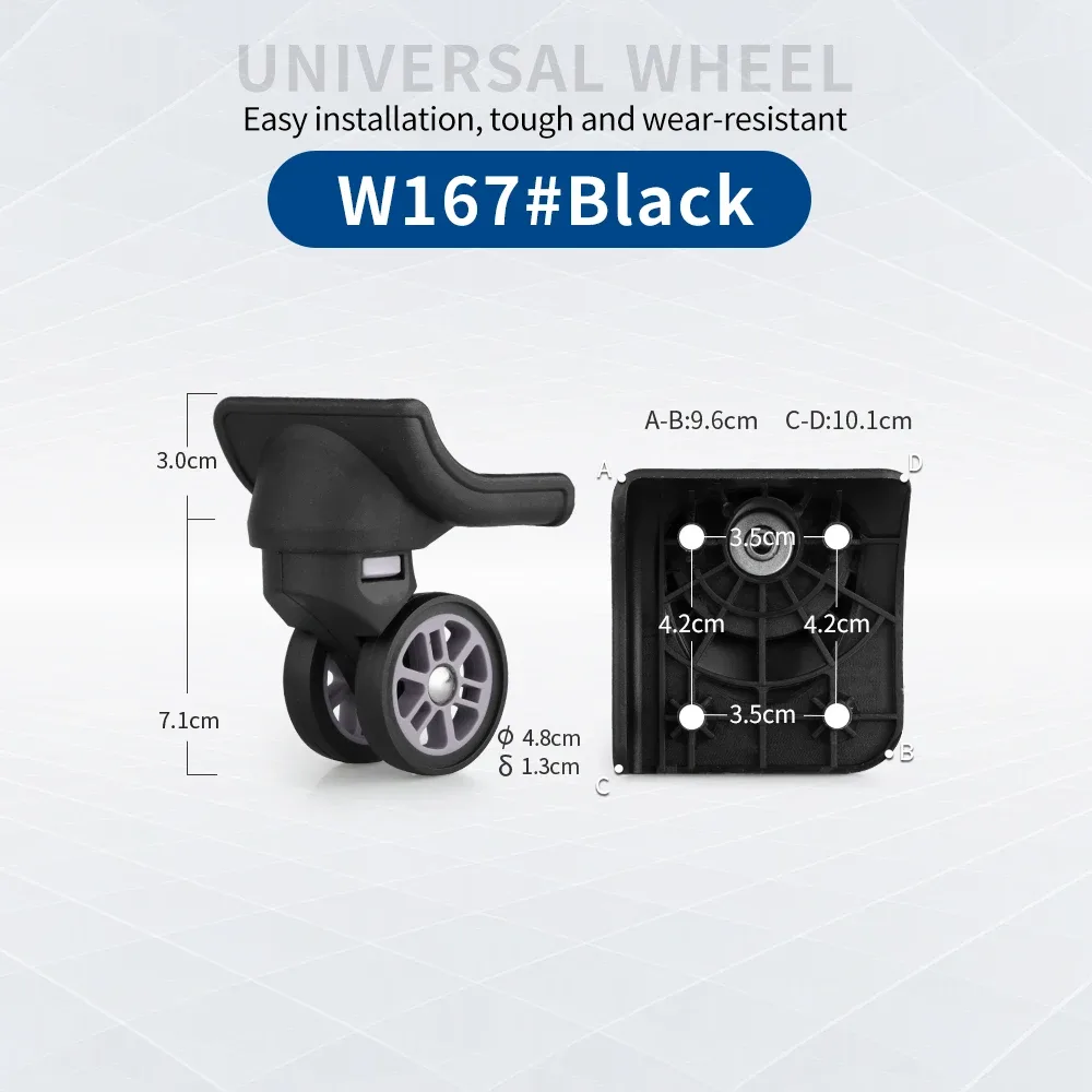 roues universelles pour valise, accessoires de réparation de roulettes de valise, roues pour bagages de voyage