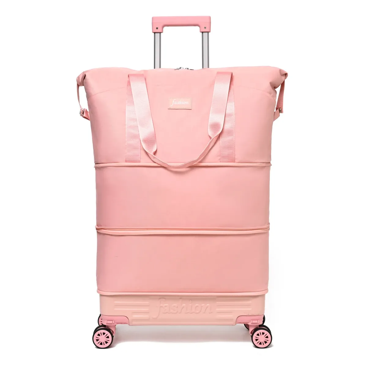 sac de voyage imperméable et tendance avec poignée et roulettes universelles, design compact et simple, sac en toile pour hommes et femmes