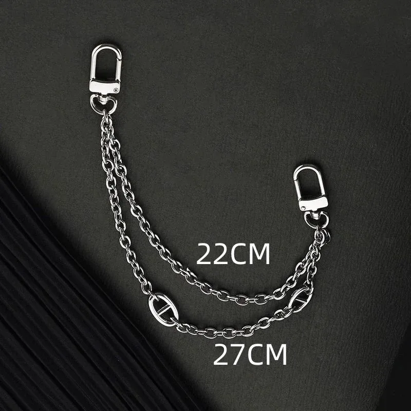 chaîne de sac à main double couche en alliage décoratif, chaîne de remplacement pour sac à main, pièces de sac à bandoulière, accessoires poignées