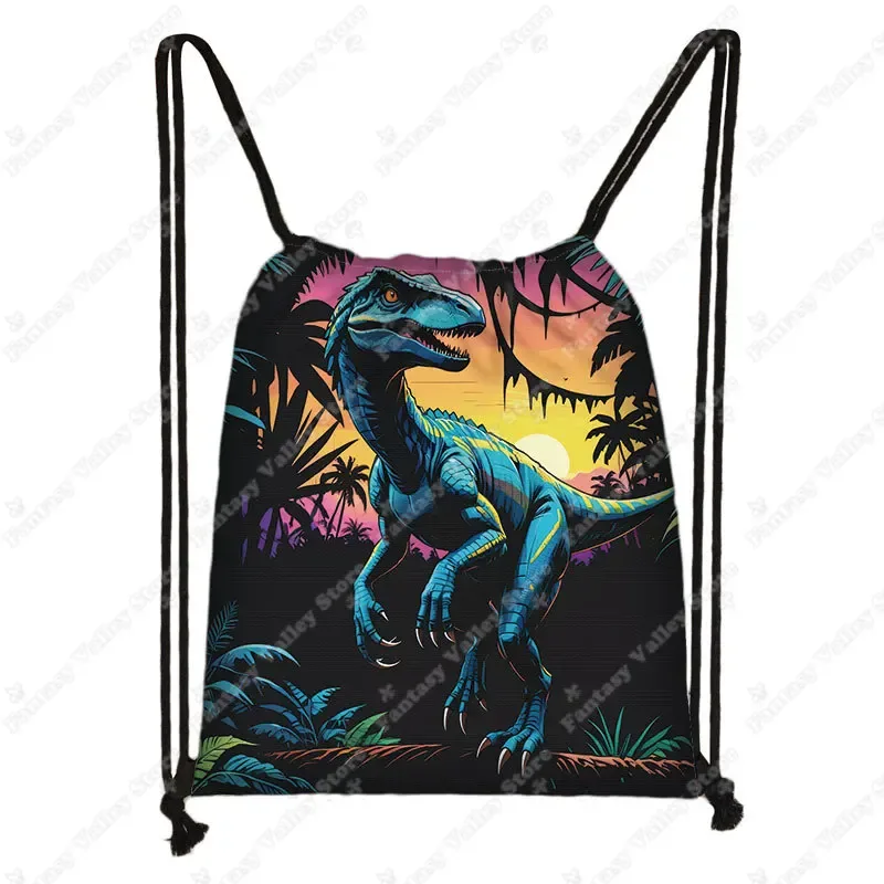 sac à dos de sport imprimé dinosaure pour adolescent, sac de jour, sac à dos, porte-chaussures, proximité, voyage, dessin animé, mignon, cadeau