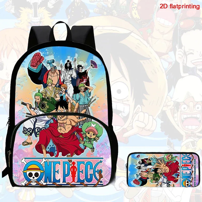 ensemble de 2 sacs à dos, style one piece, avec poche avant, sac à dos avec porte-crayons, léger, pour les enfants de 6 à 10 ans