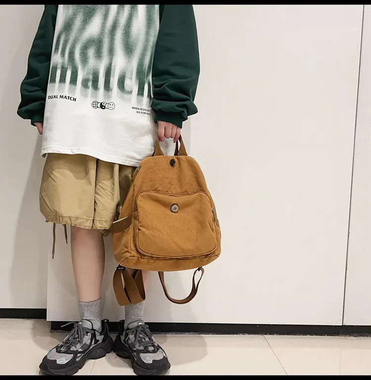 Sac à dos décontracté en toile pour femme, grande capacité, sac d'école, sac de voyage pour étudiante, sac à main vintage pour femme, sac à bandoulière, sac à dos