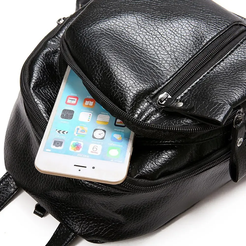 haute qualité imperméable en cuir femmes sac à dos mode anti-vol femmes sacs à dos dames grande capacité sac à dos