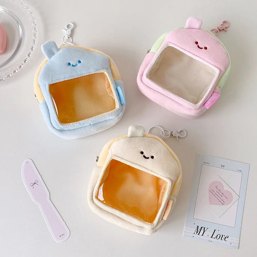 sac de rangement transparent pour poupées, modèle maison de dessin animé mignon, sac bandoulière tendance pour filles, accessoire de décoration, sac de présentation pour pendentifs, cadeaux