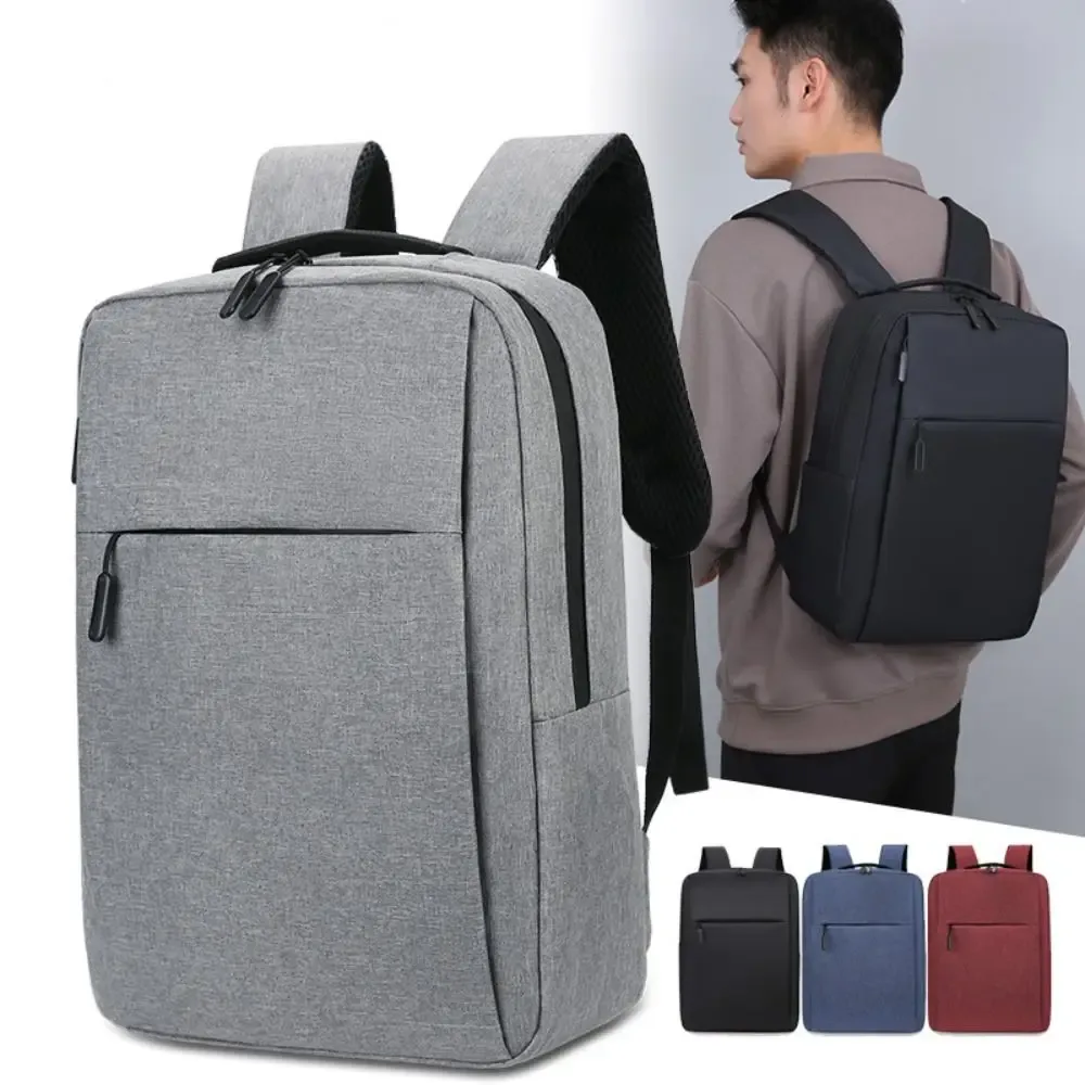 Sac à dos pour ordinateur portable grande capacité pour homme, sacoche pour ordinateur portable 15,6 pouces en tissu Oxford avec chargement USB, sac d'école