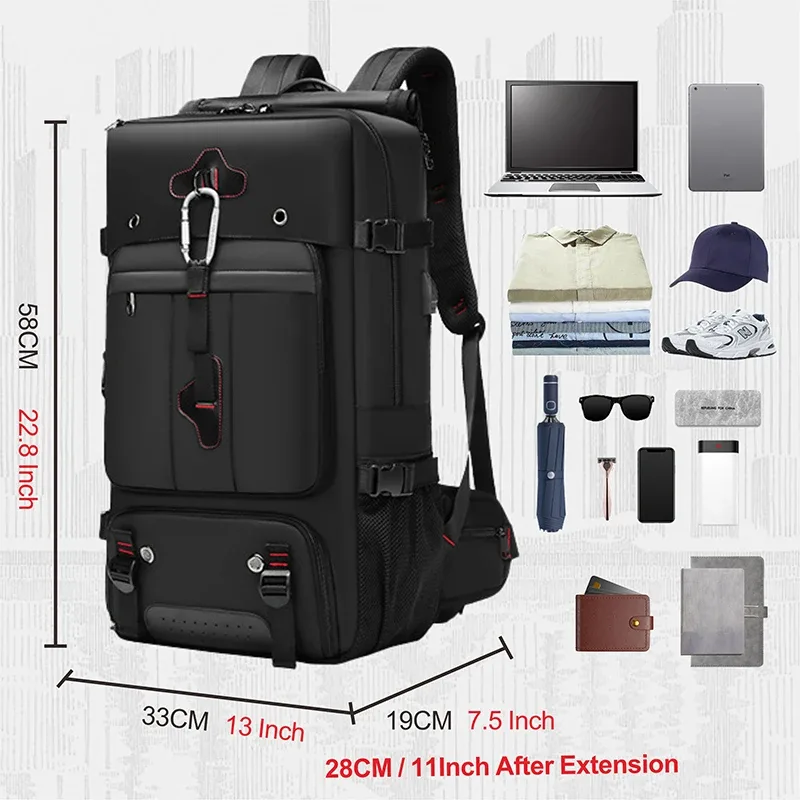 swiss military-sac à dos de voyage étanche multifonctionnel pour homme, sac pour ordinateur portable, sac à bagages d'escalade en plein air, sac à dos de sport, mochila
