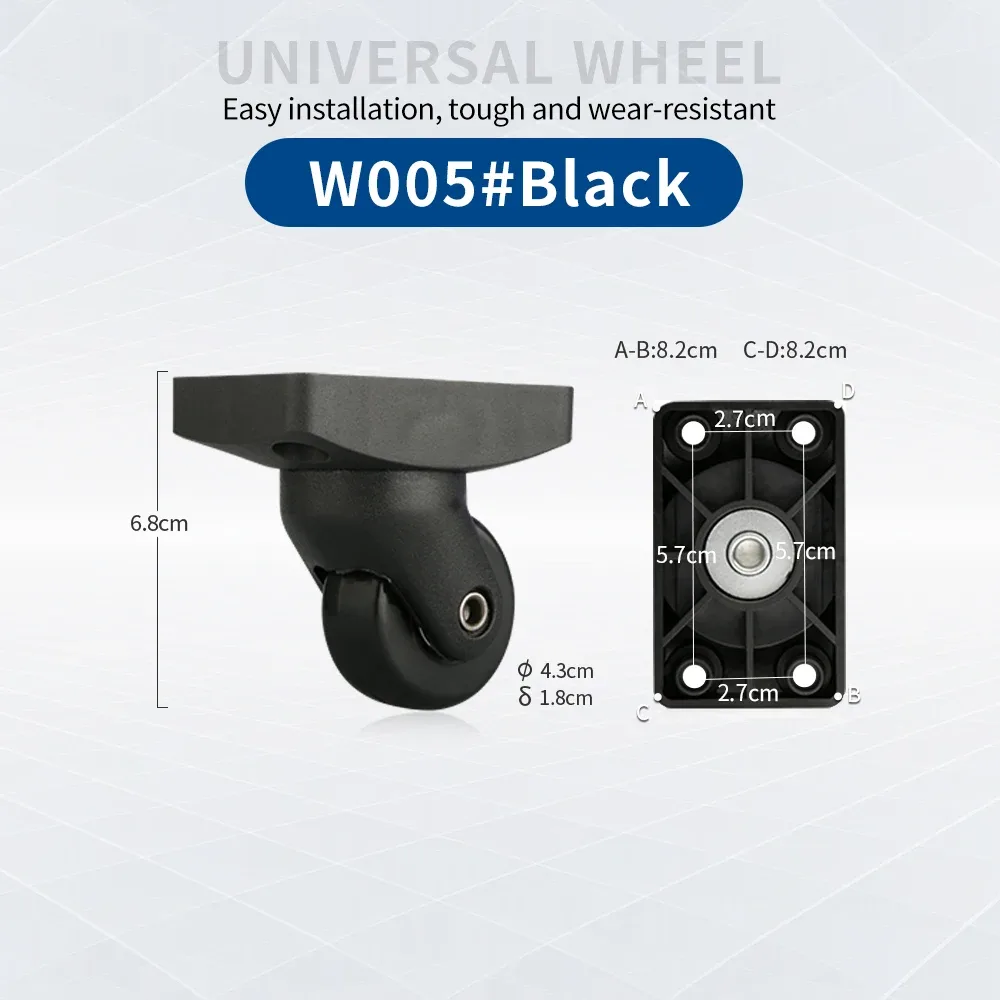 accessoires de roues pour valises, roues universelles pour bagages en cuir, roulettes pour valises à roulettes