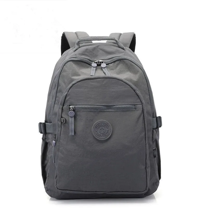 nesitu haute qualité léger étanche a4 ordinateur portable garçon fille hommes femmes sac à dos cartable sac de voyage bleu noir gris m0983