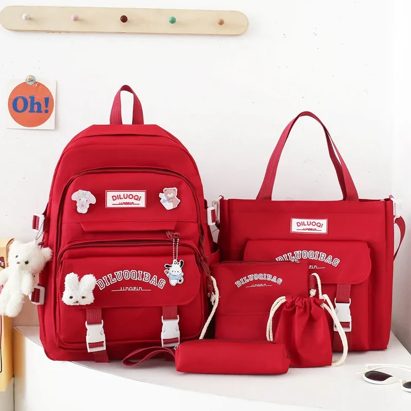 sac à dos à bandoulière pour l'école, trousse à crayons, grande capacité, pour fille et garçon, offre spéciale, 2024