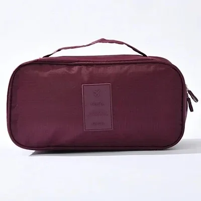 sac de rangement de voyage étanche multi-compartiments pour sous-vêtements, étui portable pour soutien-gorge et chaussettes, pochette de lingerie multi-imprimés pour femmes