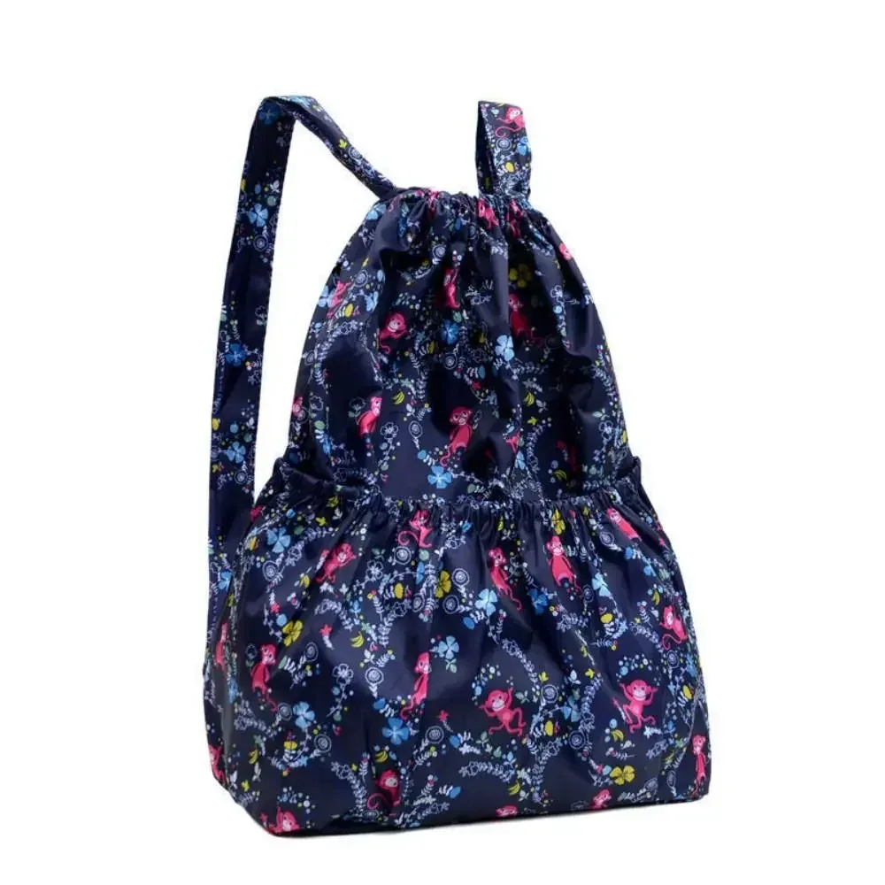 sac à bandoulière de proximité en polyester pour adolescentes, sac à provisions portable, sacs à dos de sport, imprimé floral décontracté, imperméable, grande capacité