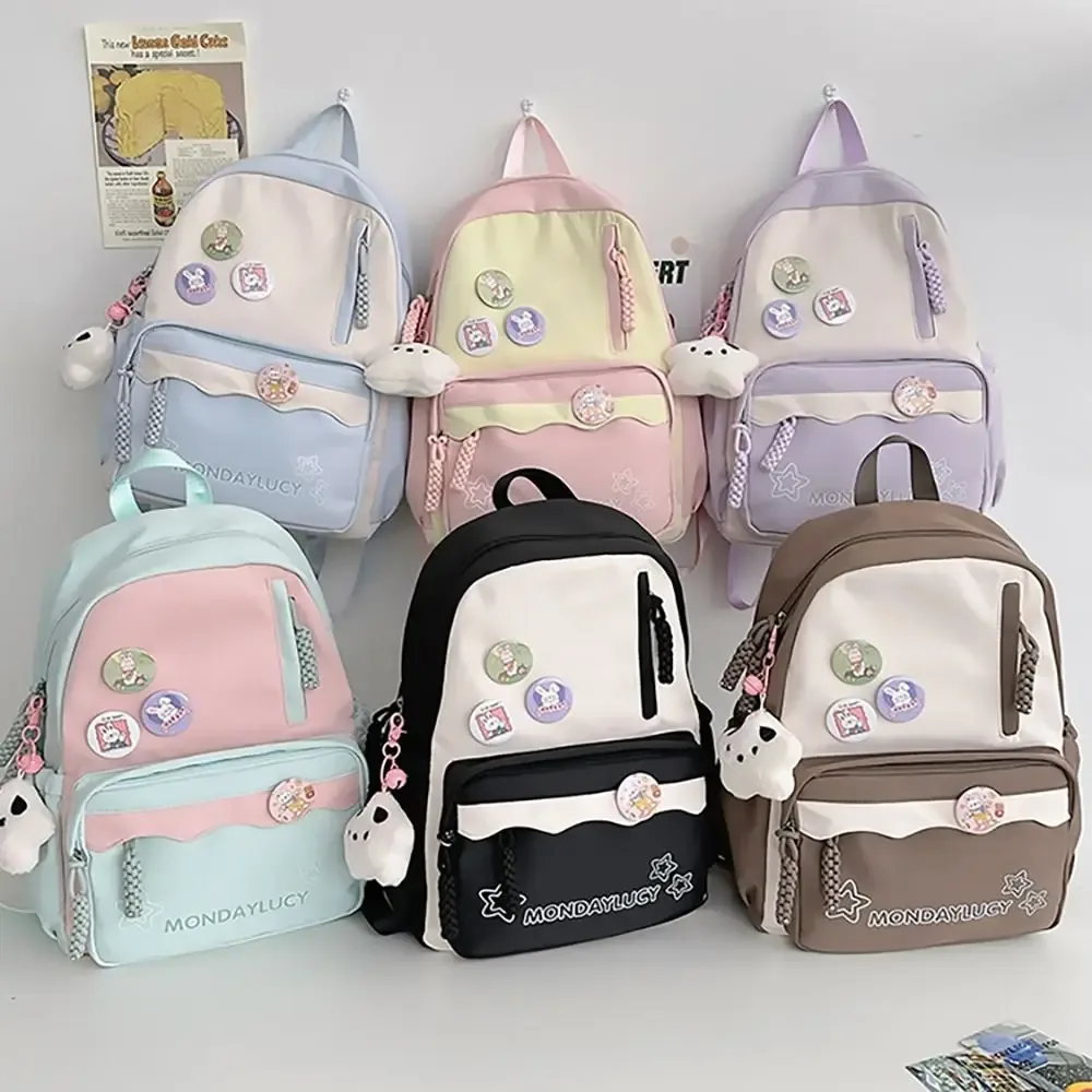 sac à dos mignon de style japonais, sac d'école multifonction en nylon, sac à main de grande capacité pour étudiant