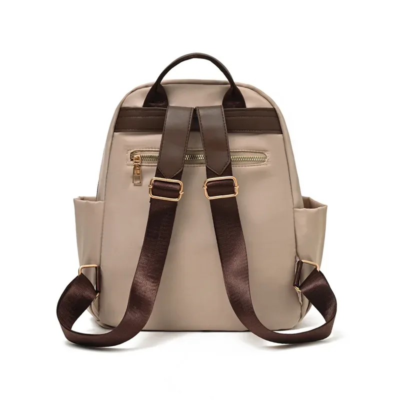 sac à dos antivol en nylon pour femmes, grande capacité, sac à dos de voyage léger, sac à bandoulière multi-poches pour l'école et les déplacements