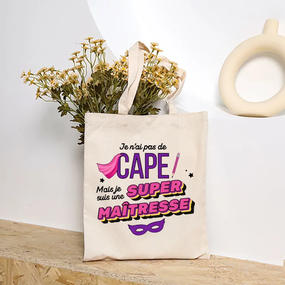 merci maîtresse femmes sacs à main mode toile sac à bandoulière grande capacité sacs fin de l'école année cadeau entreprise