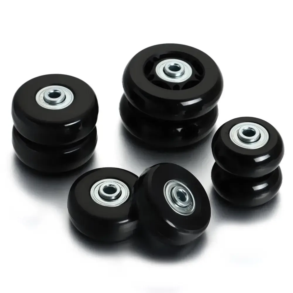 1 paire de roues de rechange pour bagages de voyage, pièces de valise, essieux dia.40mm/45mm/50mm/60mm