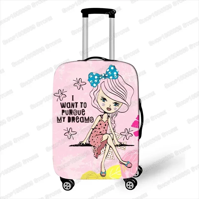 juste de bagage imprimée dessin animé pour filles, super spinal, accessoires de voyage, valise trolley, housses de protection de bagages, housse de valise anti-poussière