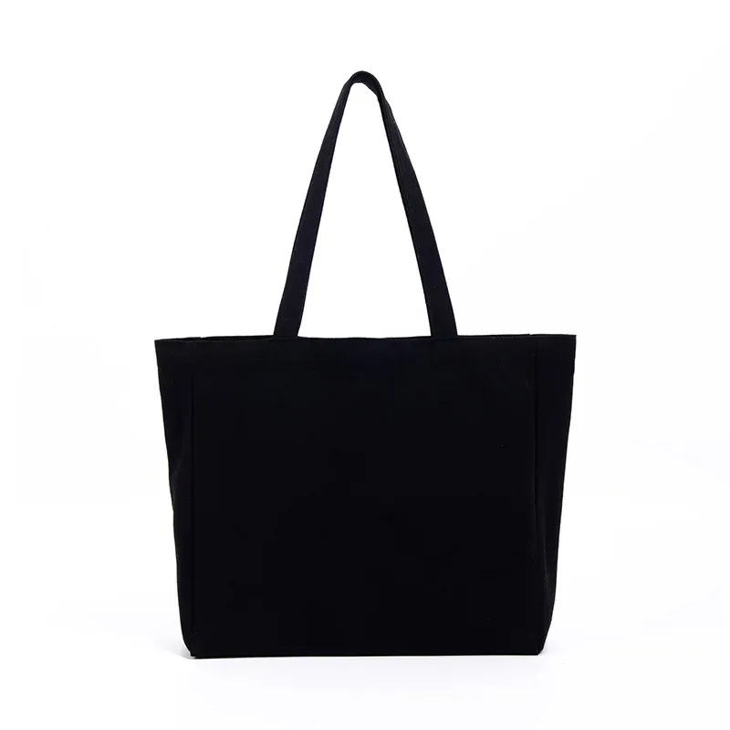 sacs fourre-tout en toile vierges avec impression de logo personnalisé, sacs de courses réutilisables, sacs à bandoulière haut de gamme écologiques