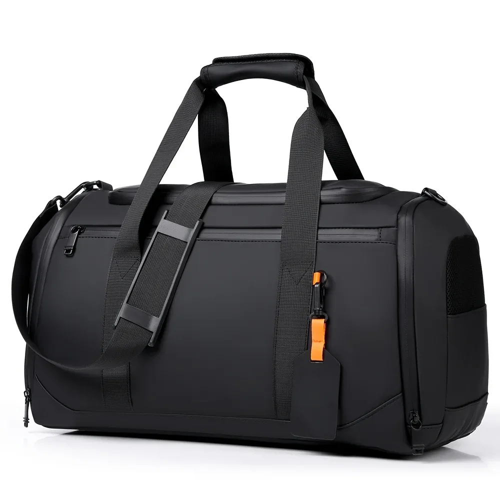 sac de voyage de grande capacité pour hommes, sac de sport spacieux avec plusieurs compartiments, sac de week-end pour une nuit, sac de voyage