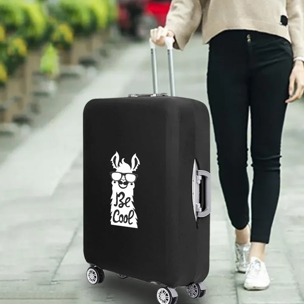 housse de valise essentielle de voyage à la mode, impression drôle pour accessoires de voyage de 18 à 32 pouces, sac de protection pour bagages à roulettes