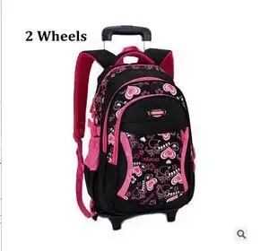 sac à dos d'école à roulettes pour enfant fille
