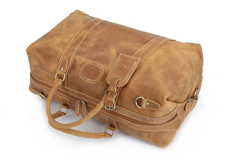 sac de voyage pour homme en cuir véritable crazy horse vintage, grand sac de voyage, sac de sport pour homme, sac de nuit, sac de week-end, grand modèle m110