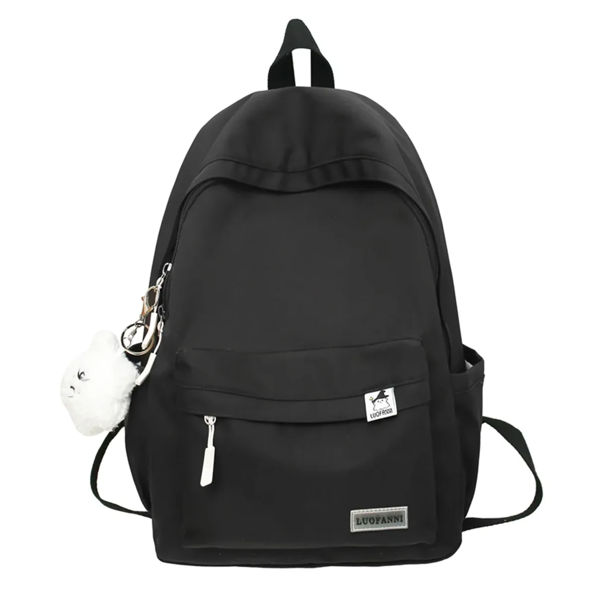 chimfemale-sac d'école en nylon imperméable pour femme, sac à dos de voyage pour ordinateur portable, sac de livre kawaii pour femme, sac à dos imprimés fashion girl, vert et mignon