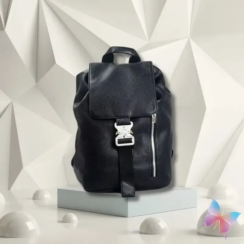 fashion street 1017 alyx 9sm sacs fermeture éclair latérale décorative fonctionnelle prise tactique cordon d'étanchéité sac à dos multifonctionnel
