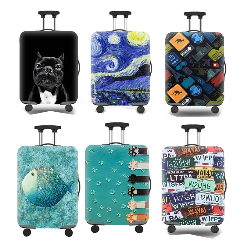 Housse de protection pour valise de voyage, élastique, lavable, avec fermeture éclair dissimulée, pour 18 à 32 pouces, meilleure vente