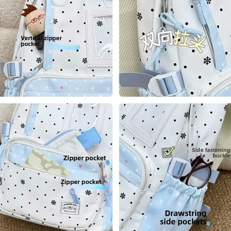nouveau sac à dos imprimé grande capacité pour femmes, sac à dos décontracté pour étudiantes du collège, du lycée et des écoles primaires