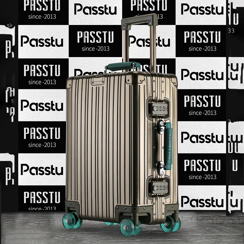 Nouveau bagage tout en alliage de magnésium 100% valise à main de grande capacité de 28 pouces taille de cabine de 20 pouces avec verrouillage par mot de passe