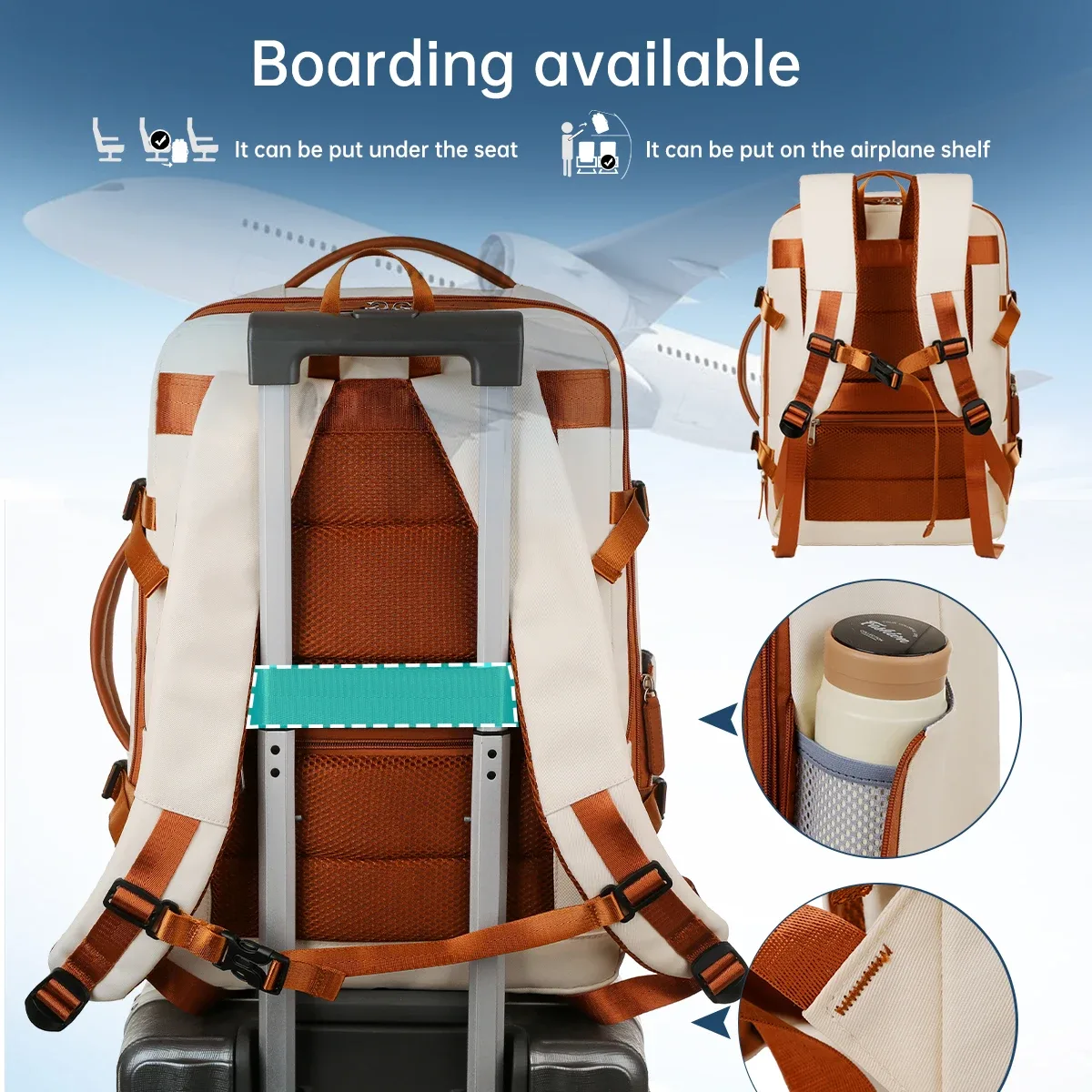 sac à dos unisexe, nouveau sac à dos simple pour ordinateur d'affaires, sac de voyage d'extérieur de grande capacité, sac d'école pour étudiants garçons