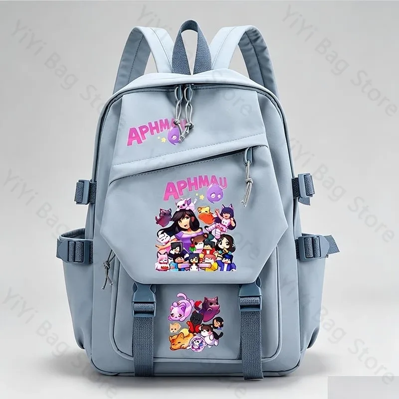 sac à dos aphmau, sac à dos d'école de grande capacité pour étudiants, sac à dos de voyage léger et durable en nylon pour garçons et filles