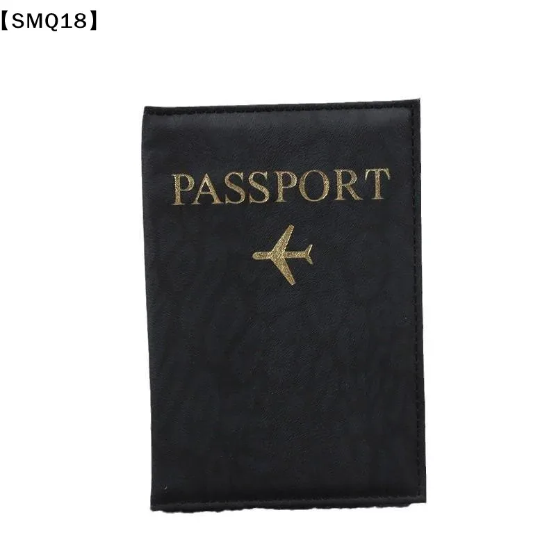 housse de passeport en cuir pu pour hommes et femmes, organisateur, porte-cartes de protection, couvertures de documents d'identité, étui de passeport de voyage, 1 pièce【smq】