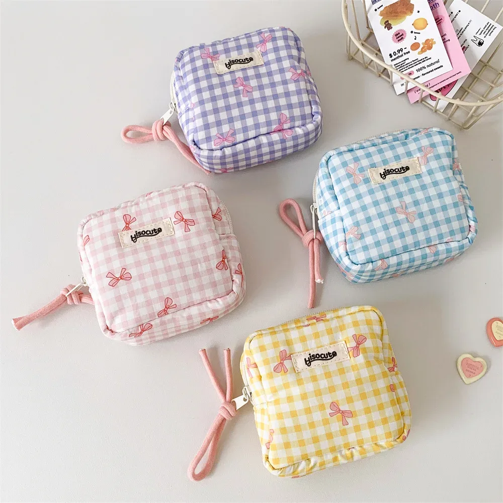 mini pochette de maquillage version coréenne pour voyage, enveloppe de rouge à lèvres, sac de rangement de bijoux cosmétiques portables, idée cadeau de noël/anniversaire