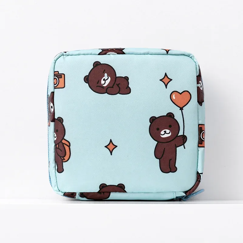 1 pièce trousse de toilette et de maquillage pour femme, mignonne et tendance, indispensable pour le voyage, pour rouges à lèvres, serviettes hygiéniques et autres articles de toilette
