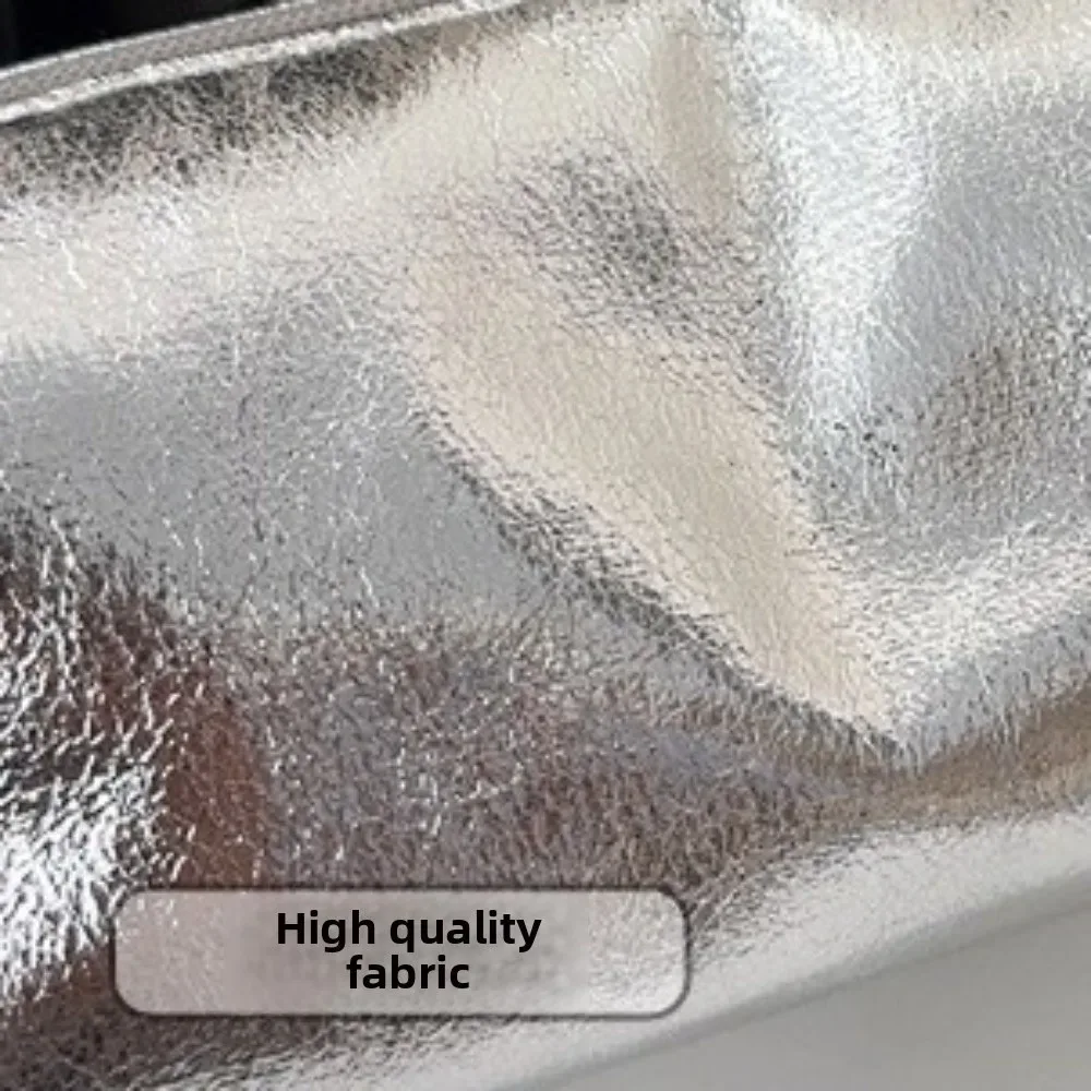 sac de maquillage brillant à la mode, grande capacité, sac cosmétique portable, sac de rangement multi-usage pour articles de toilette et soins de la peau, sac de voyage